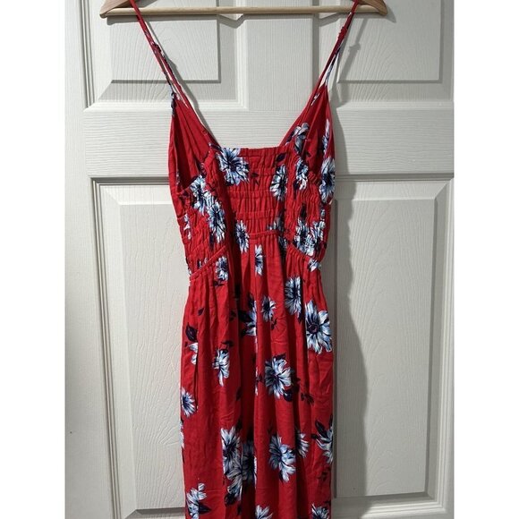 YUMI KIM Anthropologie Madison Ave Floral Jumpsuit Overalls Keepers Red,XXS - Picture 10 of 12